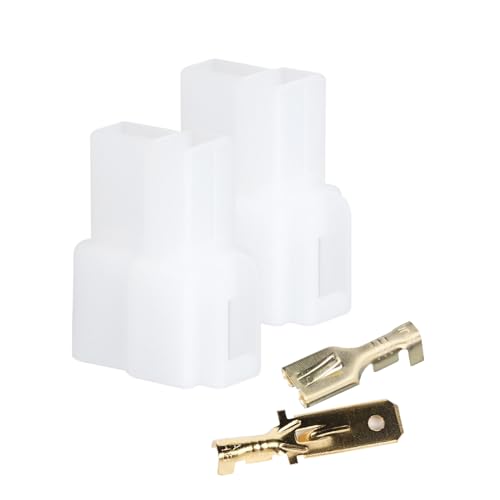 T Type 2 Pin Power Plug Car Radio Cable Connectors Set KEN WO OD - Product Imagery