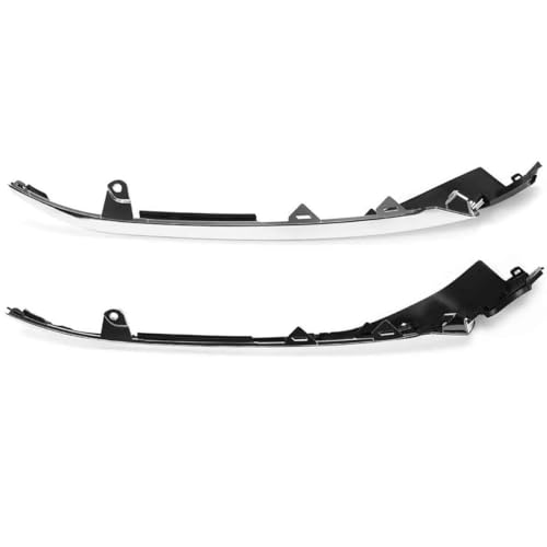 2pc Front Bumper Grille Chrome Molding Headlight Trim Compatible - Product Imagery