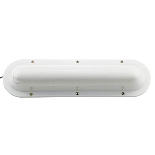 White BLANK SHELL LED TAPE 12V DC Car Taxi Cab Roof Top Sign - Product Imagery