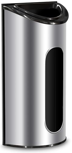 Utopia Kitchen Wall-Mounted Stainless Steel Grocery Bag Holder, - Product Imagery