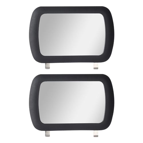 Tookie 2 Pack Clip-On Visor Mirror, Car Sun Visor Mirror HD - Product Imagery