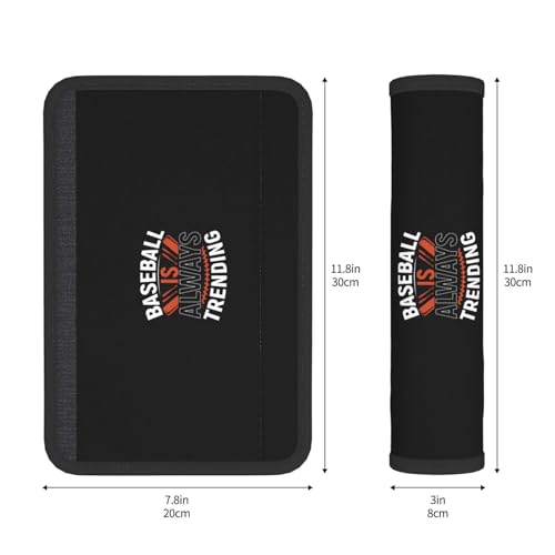 Baseball is Always Trending Car Seat Belt Cover Pad for for A - Product Imagery