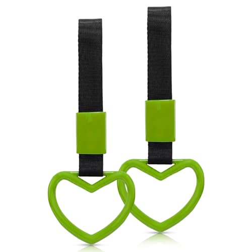 2 Pcs Heart Shaped Car Handle Strap – JD M Drift Charm Rear - Product Imagery
