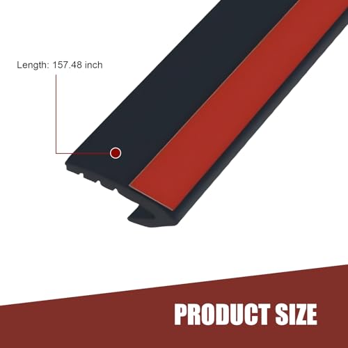 13Ft Car Window Weather Stripping, L-Shape Car Door Rubber Seal - Product Imagery