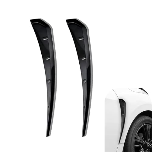 2PCS Car Fender Side Vents, ABS Spoiler Body Fender Cover, Air - Product Imagery