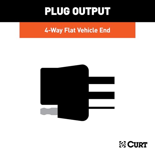 CURT 56106 Vehicle-Side Custom 4-Pin Trailer Wiring Harness fits - Product Imagery