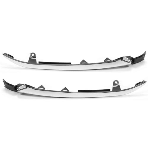 2pc Front Bumper Grille Chrome Molding Headlight Trim Compatible - Product Imagery