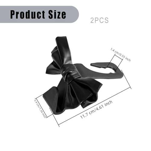 2 PCS Car Seat Headrest Hooks, Cute Bow Purse Hook Hanger for - Product Imagery