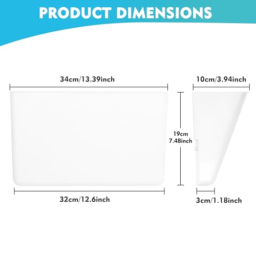 EASEPRES 6 Pack White Plastic Single Pocket Hanging File - Product Imagery