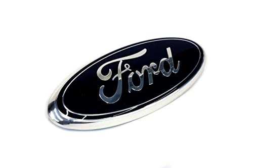 Genuine Ford AA8Z-9942528-A Nameplate, DARK BLUE, 9 x 3.5 INCHES - Product Imagery
