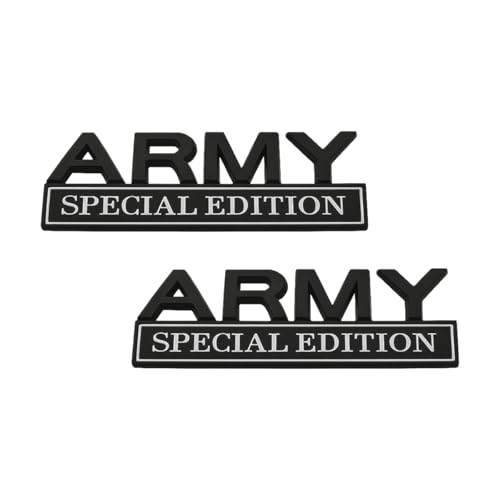 Army Special Edition Emblem, 2PCS 3D Letters Metal Strong - Product Imagery