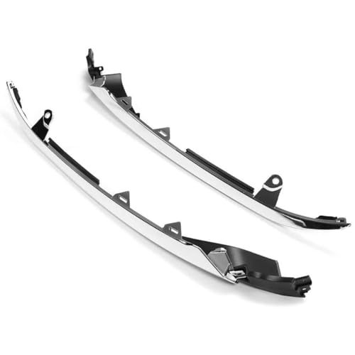 2pc Front Bumper Grille Chrome Molding Headlight Trim Compatible - Product Imagery