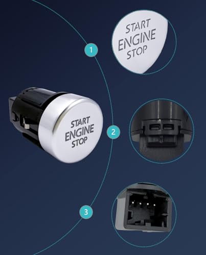 Push Start Button Fit for VW Tiguan, Tiguan Limited Models - Product Imagery