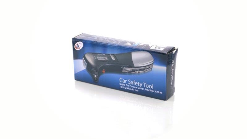 Digital Tire Pressure Gauge 10-in-1 Car Gift Multi-Tool in Gift - Product Imagery