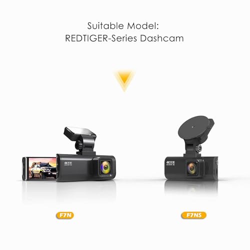 REDTIGER Suction Mount for F7N Series Dash Cam,Built-in GPS - Product Imagery