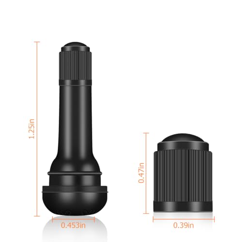 Mandark Car TR413 Tire Valve Stems, Rubber Snap-in Automotive - Product Imagery