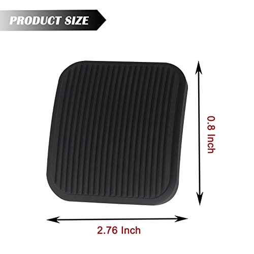 TQPONLY Brake or Clutch Pedal Pad (2 Pcs) Compatible with Ford - Product Imagery