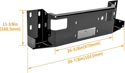 ALMULOO Bumper Hidden Winch Mounting Plate All Bumpers - Product Imagery