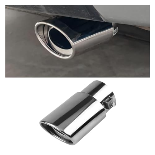 smilfuy Stainless Steel Car Exhaust Tip, 2.5" Inlet 3.3" Outlet, - Product Imagery