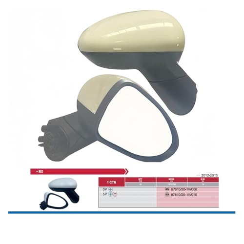 Compatible For Kia Rio 2012-2013 Car Rearview Mirror Electric - Product Imagery