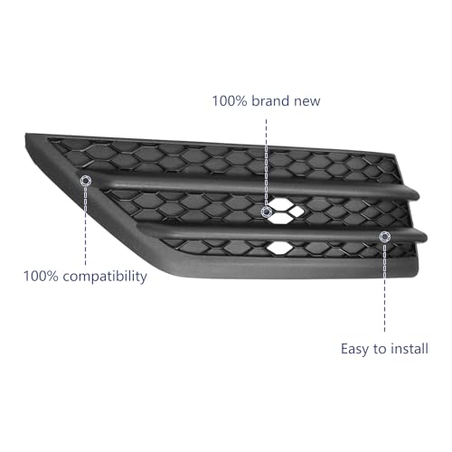 BXZ Driver Bumper Insert Fog Light Cover for 2016 2017 2018 - Product Imagery