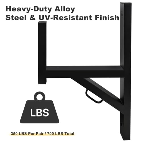 4 Pack Trailer Ladder Rack, 2 Pairs Heavy Duty Enclosed Trailer - Product Imagery