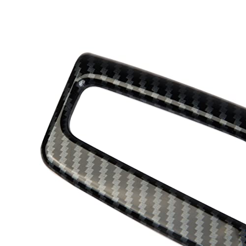 Carbon Fiber Center Console Armrest Button Cover Trim for - Product Imagery