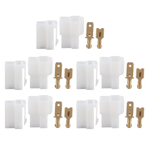 T Type 2 Pin Power Plug Car Radio Cable Connectors Set KEN WO OD - Product Imagery