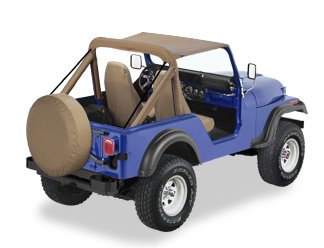 Bestop Traditional Bikini Tan 5250704 for Jeep CJ5 1976-1983 - Product Imagery