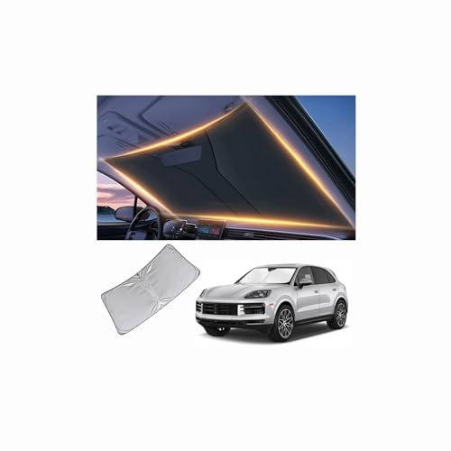 Windshield Sun Shade for Porsche Cayenne Front Window Shades - Product Imagery