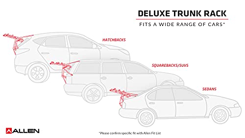 Allen Sports Deluxe Trunk Mount 3-Bike Carrier, Model 103DN-R, - Product Imagery