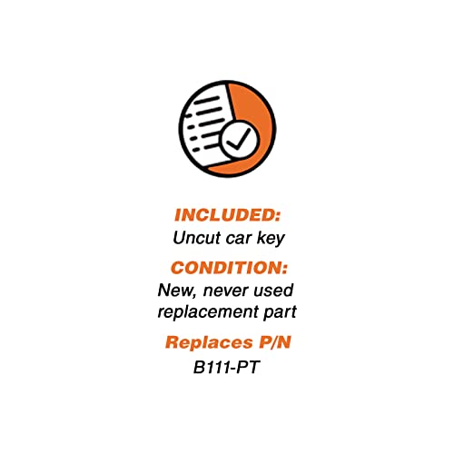 Transponder Uncut Key Replacement for Cadillac Chevrolet GMC - Product Imagery
