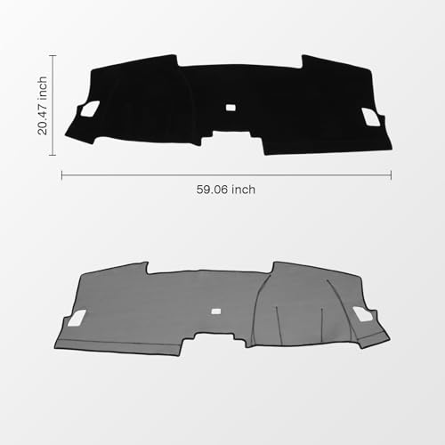 KUST Black Dash Cover for Honda CRV CR-V 2023 2024 2025 2026 - Product Imagery