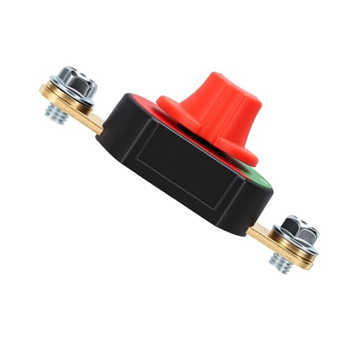 Aramox Battery Disconnect Switch, Brass Top Post Battery Cut Off - Product Imagery