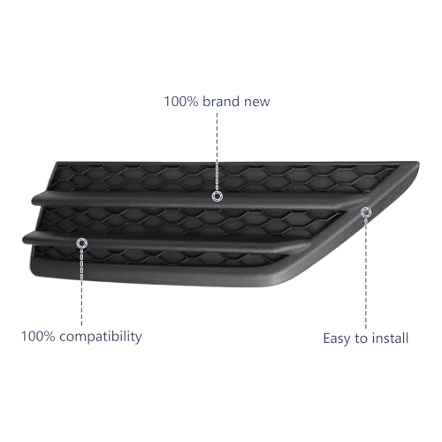 BXZ Passenger Bumper Insert Fog Light Cover For 2016 2017 2018 - Product Imagery