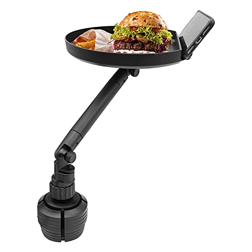 Macally Cup Holder Tray for Car - Adjustable Car Tray Table - - Product Imagery