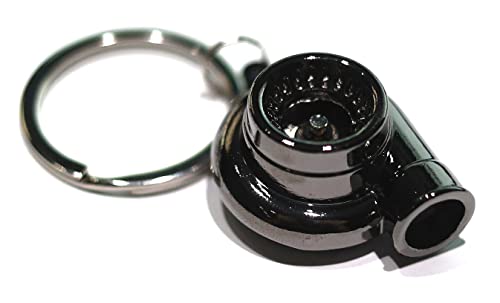 GT//Rotors Turbo Keychain Metal Spinning Turbocharger Automotive - Product Imagery