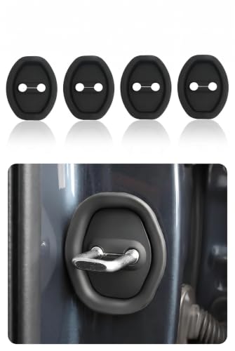 2 PCS Car Door Latch Cover, Silicone Self-Adhesive Door Lock - Product Imagery