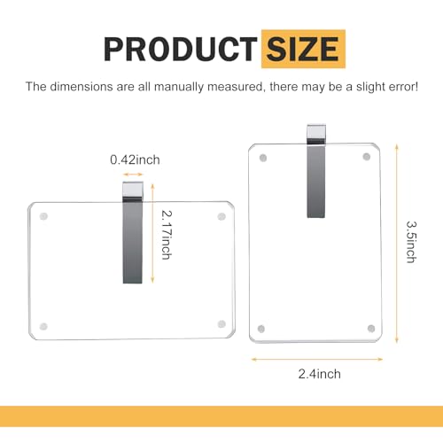 2 PCS Sun Visor Photo Display Frame, 2.4-inch x 3.5-inch - Product Imagery