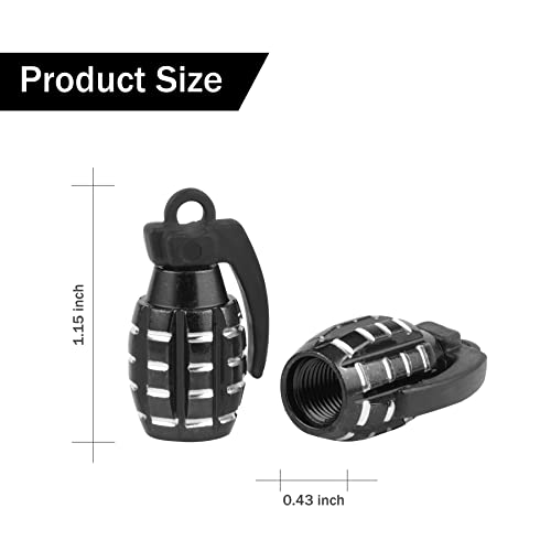 SINGARO Car Tire Valve Stem Cap, Personalized Tire Valve Stem - Product Imagery