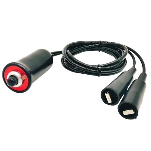 Heavy Duty Remote Starter Switch 12V Push Button with 5ft Wire - Product Imagery