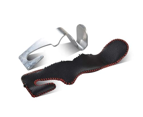 2 Pack Car Headrest Hooks, Microfiber Leather & Alloy Purse Hook - Product Imagery