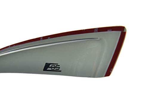 EOS Smoke Tinted JDM Style Side Window Visor Rain Guard - Made - Product Imagery