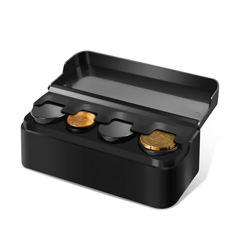 Coin Holder for Car, Coin Change Organizer Compatible with Coins - Product Imagery
