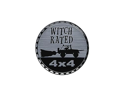 Rated Badge - Brushed Silver - Compatible with Jeep - 1 Piece - Product Imagery