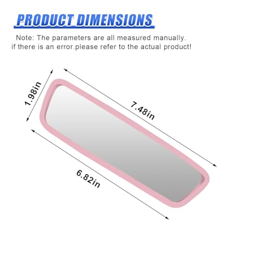 YoRise Car Rear View Mirror Protector Frame, Rearview Edge Cover - Product Imagery