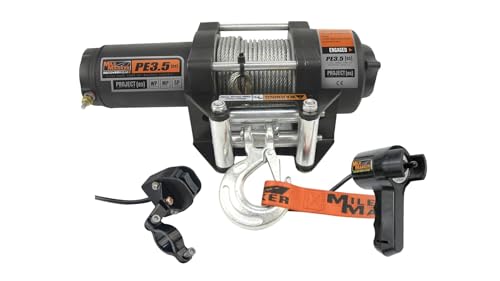 Mile Marker 77-50112BW Winch PE3500 3500 lb Pulling Capacity - Product Imagery