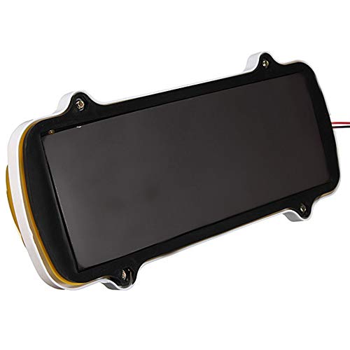 1PC White Shell 12V LED Magnetic Taxi Light Waterproof LED Roof - Product Imagery