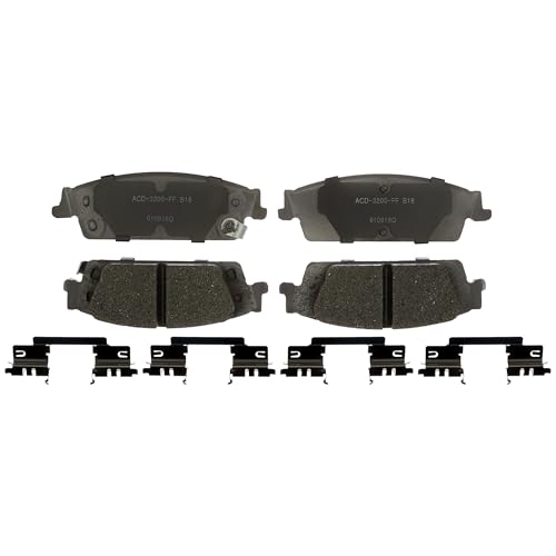ACDelco Silver Rear Brake Pad Set 14D1707CHF1 | GM 19386946 - Product Imagery