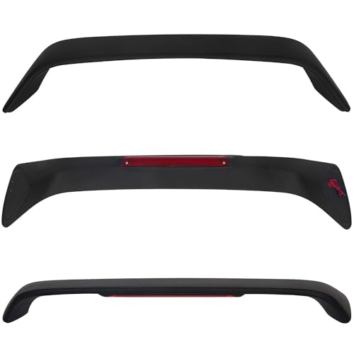 Matte Black Rear Car Spoiler for 1996-2000 Honda Civic 4DR Coupe - Product Imagery